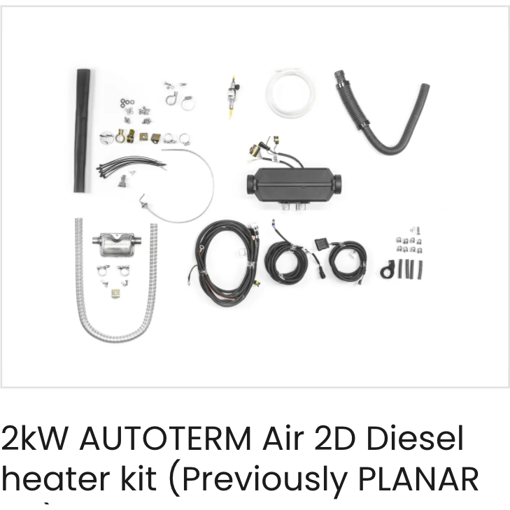 Autoterm VW T5/T6 2kW Air Diesel Heater Kit Autoterm