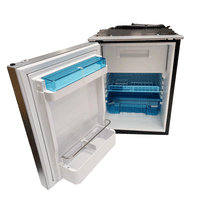 Sanjo SVRL50 Compressor Fridge, left hinged, silver (Dometic CRX50 alternative) VanGo Campers